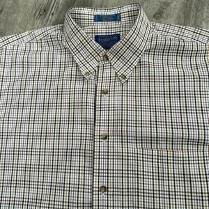 Pendleton Shirt Mens XL Multicolor Plaid Broadway Cloth Button Up Long Sleeve